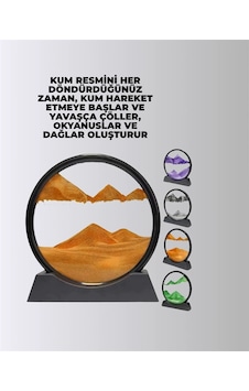 Dinamik Kum Tablosu 30 Cm Stres Giderici Masa Dekoru Dinamik Kum Tablosu 30 Cm Stres Giderici Masa Dekoru