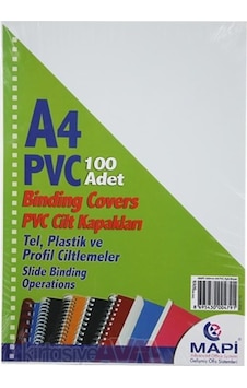 Mapi A4 Pvc Cilt Kapağı Beyaz 160Mic.2040200 Mapi A4 Pvc Cilt Kapağı Beyaz 160Mic.2040200