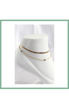 Bşkvirgo 316l Çelik Gold Renk Nazar Boncuk Tasarımlı 2li Halhal Bsk2026 Bşkvirgo 316l Çelik Gold Renk Nazar Boncuk Tasarımlı 2li Halhal Bsk2026