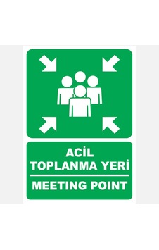 Ekstrafix 25x35 Acil Toplanma Yeri Sticker Pvc Fosforlu Ekstrafix 25x35 Acil Toplanma Yeri Sticker Pvc Fosforlu