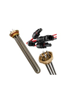 Pm-29934 40mm Pirinç Başlıklı Solar Rezistans - Mc4 Konnektörlü Pabuçlu Tam Set