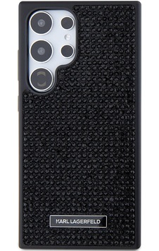 Galaxy S24 Ultra Uyumlu Kılıf Karl Lagerfeld Taşlı Metal Logo Lisanslı Kapak Siyah Galaxy S24 Ultra Uyumlu Kılıf Karl Lagerfeld Taşlı Metal Logo Lisanslı Kapak Siyah
