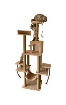 Pethomealpi Şato Çok Katlı Yuvalı Kedi Tırmalama ve Oyun Platformu 30 x 30 x 30 CM Pethomealpi Şato Çok Katlı Yuvalı Kedi Tırmalama ve Oyun Platformu 30 x 30 x 30 CM
