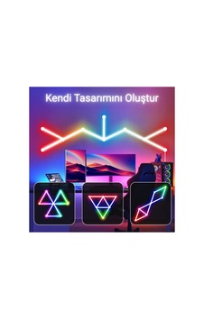 Shaped Rod Şekil Verilebilir Argb Led Çubuk 12 Li Siyah