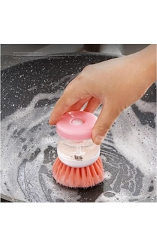 3 Lü Sabunluklu Avuç İçi Bulaşık Fırçası Doldurulabilir Sabun Hazneli, Ergonomik Silikon Saplı, Yapışmaz Yüzey Dostu, Tencere Ve Tabak Temizliği İçin Dayanıklı Naylon Filament, Asorti Renkli, 9x7 Cm 3 Lü Sabunluklu Avuç İçi Bulaşık Fırçası Doldurulabilir Sabun Hazneli, Ergonomik Silikon Saplı, Yapışmaz Yüzey Dostu, Tencere Ve Tabak Temizliği İçin Dayanıklı Naylon Filament, Asorti Renkli, 9x7 Cm