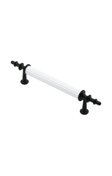 10 Adet Beyaz - Siyah Boru Kulp 9.6cm 5332