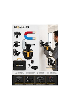 Pro Müller Profesyonel Otomatik Hizalama 16 Köşe 360 Yeşil Lazer Çizgi Hizalama Terazi Çantalı Pro Müller Profesyonel Otomatik Hizalama 16 Köşe 360 Yeşil Lazer Çizgi Hizalama Terazi Çantalı