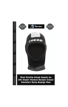 Özel Üretim Erkek Başlık Su Altı Giyim Yüzücü Bonesi Cressi Standart Dalış Başlığı Man 5mm - S - No:2 Özel Üretim Erkek Başlık Su Altı Giyim Yüzücü Bonesi Cressi Standart Dalış Başlığı Man 5mm - S - No:2