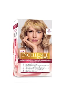 L'Oreal Paris Excellence Creme Saç Boyası 8 Koyu Sarı L'Oreal Paris Excellence Creme Saç Boyası 8 Koyu Sarı