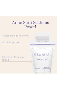 Anne Sütü Saklama Poşeti 25 Adet