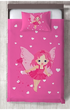 Mekta Home Bebek Ve Çocuk Odası Peri Kız Ve Kalp Desenli Yatak Örtüsü Renkli Mekta Home Bebek Ve Çocuk Odası Peri Kız Ve Kalp Desenli Yatak Örtüsü Renkli