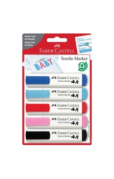 Faber-Castell Pastel Tekstil Markörü 5'li