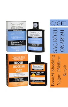 Derma CC Laboratories C/Gel + Booom Shocking Care Şampuan 2 x 500 ML Derma CC Laboratories C/Gel + Booom Shocking Care Şampuan 2 x 500 ML