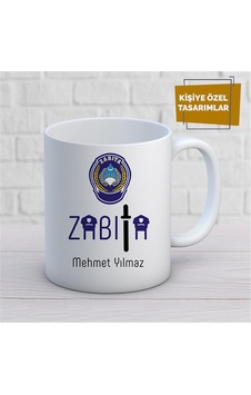 Kişiye Özel İsim Yazılabilir Zabıta Kupa Bardak Çok Renkli Kişiye Özel İsim Yazılabilir Zabıta Kupa Bardak Çok Renkli