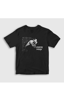 Presmono Unisex Çocuk Chester Linkin Park T-shirt Siyah
