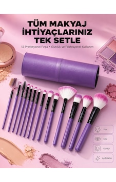12 Parça Yumuşak Kıllı Makyaj Fırçası Seti Yüz Ve Göz Makyajına Uygun Profesyonel Kullanım 73231272 12 Parça Yumuşak Kıllı Makyaj Fırçası Seti Yüz Ve Göz Makyajına Uygun Profesyonel Kullanım 73231272