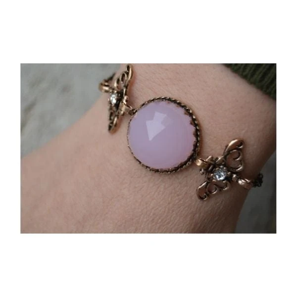 Stoneage Pembe Kuvars Bileklik Açık Pembe Stoneage Pembe Kuvars Bileklik Açık Pembe