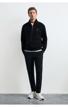 Lufian Chase Erkek Sweatshirt Siyah Siyah 112030213100100 Lufian Chase Erkek Sweatshirt Siyah Siyah 112030213100100