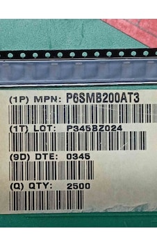 P6smb200at3 200v 600w On Diyot 40 Adet P6smb200at3 200v 600w On Diyot 40 Adet