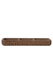 Mudo Home Walnut 3'lü Dekoratif Sunumluk 45x14x6 Cm Mudo Home Walnut 3'lü Dekoratif Sunumluk 45x14x6 Cm