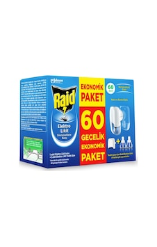 Raid Elektro Likit Cihaz Ve 2 Yedek, 60 Gece Sivrisineklere Karşı Raid Elektro Likit Cihaz Ve 2 Yedek, 60 Gece Sivrisineklere Karşı
