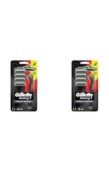Gillette Sensor 3 Plus Black Makine + 4 Yedek Başlık - 2 Adet Gillette Sensor 3 Plus Black Makine + 4 Yedek Başlık - 2 Adet
