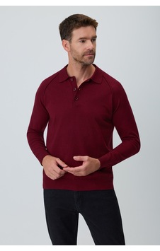 Morven Erkek Bordo Trend Polo Yaka Reglan Kol Triko Kazak 27kc017008750 Bordo Morven Erkek Bordo Trend Polo Yaka Reglan Kol Triko Kazak 27kc017008750 Bordo