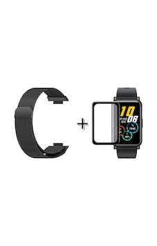 Forzacase Huawei Uyumlu Watch Fit 2 İçin Metal Mıknatıslı Kordon Kayış + Ekran Koruyucu Film - Fc297 Siyah Forzacase Huawei Uyumlu Watch Fit 2 İçin Metal Mıknatıslı Kordon Kayış + Ekran Koruyucu Film - Fc297 Siyah