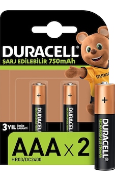 Duracel Aaa Şarj Edilebilir Pil 750Mah - 2 Adet