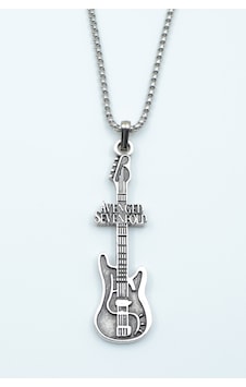 Avenged Sevenfold Elektro Gitar Örme Zincir Kolye Gümüş Avenged Sevenfold Elektro Gitar Örme Zincir Kolye Gümüş