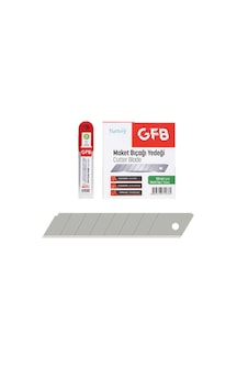 Gfb4520 Maket Bıçağı Yedeği 18x0.5 Mm Kırımlı 10 Kutu 100 Adet Gfb4520 Maket Bıçağı Yedeği 18x0.5 Mm Kırımlı 10 Kutu 100 Adet
