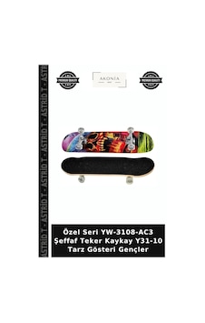 Özel Seri Yw-3108-ac3 Şeffaf Teker Kaykay Y31-10 Tarz Gösteri Gençler Özel Seri Yw-3108-ac3 Şeffaf Teker Kaykay Y31-10 Tarz Gösteri Gençler