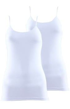 Blackspade 1591 2'li Paket Kadın %95 Pamuklu İnce Askılı Atlet Beyaz Blackspade 1591 2'li Paket Kadın %95 Pamuklu İnce Askılı Atlet Beyaz