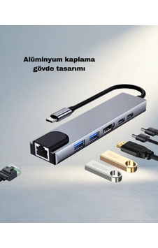 Kompakt Macbook Usb-c Hub 4k Hdmı Ve Usb 3.0 Girişi Kompakt Macbook Usb-c Hub 4k Hdmı Ve Usb 3.0 Girişi