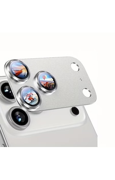 Apple Uyumlu iPhone 17 Pro Silver Kamera Lens Koruyucu Apple Uyumlu iPhone 17 Pro Silver Kamera Lens Koruyucu