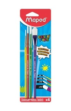 Maped 867810 Color Peps Sentetik 4 Parça Kıl Fırça