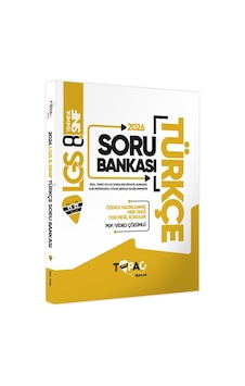 2026 8.Sınıf LGS Topaç Yayınları Türkçe Yeni Nesil Soru Bankası PDF/Video Çözümlü 2026 8.Sınıf LGS Topaç Yayınları Türkçe Yeni Nesil Soru Bankası PDF/Video Çözümlü