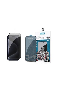 Apple iPhone 15 Pro Uyumlu Hayalet Ekran Koruyucu Go Des 9d Full Cover Privacy Temperli Cam Koruyucu