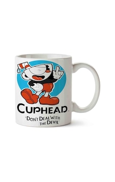 Cuphead Dont Deal With The Devil 2 Porselen Kupa Bardak Beyaz Cuphead Dont Deal With The Devil 2 Porselen Kupa Bardak Beyaz