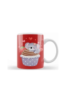 Valentines Koala With Cupcake Kupa Bardak Porselen Karışık Valentines Koala With Cupcake Kupa Bardak Porselen Karışık
