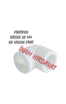 Dirsek - 20 Mm Firatpen Beyaz Renk Dirsek - Pprc