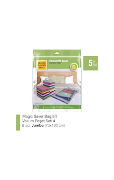 Magic Saver Bag 5'Li Jumbo Vakum Poşet Seti-4 Magic Saver Bag 5'Li Jumbo Vakum Poşet Seti-4