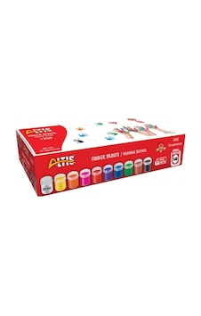 Altis Parmak Boyası - 10 Renk, 30 Ml X 10 Adet, Su Bazlı, Zararsız Ve Kolay Temizlenebilir Karışık