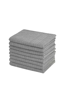 Orret Home 3 Adet Mikrofiber Kareli Mutfak Bezi, 40x40 Cm, Leke Ve Koku Tutmaz, 1100 Gsm, Deterjanla Kullanıma Uygun, Oto Yıkama Ve Toz Alma İçin Simli Bez X3 Adet Sku: Mır8690010153777 0