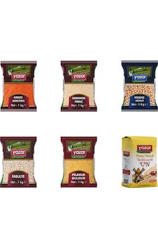 Yazar Karma Kuru Gıda Kolisi Set 6 x 1 KG Yazar Karma Kuru Gıda Kolisi Set 6 x 1 KG