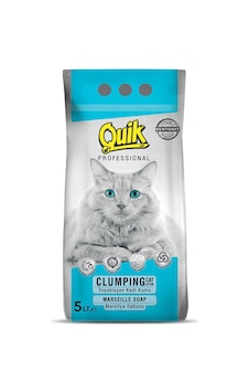 Quik Marsilya Sabun Kokulu İnce Topaklaşan Bentonit Kedi Kumu 5 L Quik Marsilya Sabun Kokulu İnce Topaklaşan Bentonit Kedi Kumu 5 L