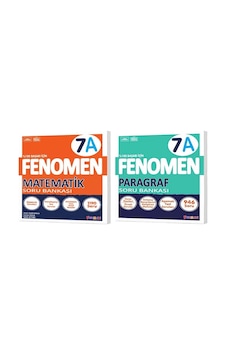 Fenomen Okul 2025 7. Sınıf Matematik + Paragraf A Serisi Soru Seti 2 Kitap