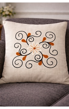 Punch Panç Nakışlı İşlemeli Kırlent Kılıfı 43x43cm Dekoratif Gündelik Kırlent Kılıfı - 1 Adet Sarmaşık Papatya 2 Punch Panç Nakışlı İşlemeli Kırlent Kılıfı 43x43cm Dekoratif Gündelik Kırlent Kılıfı - 1 Adet Sarmaşık Papatya 2