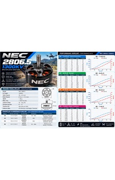 Nec 2806.5 1300kv Drone Motoru