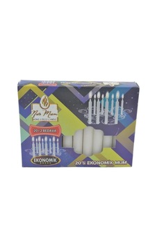 Jenerik 20+2 Ekonomik Mum Çok Renkli Jenerik 20+2 Ekonomik Mum Çok Renkli